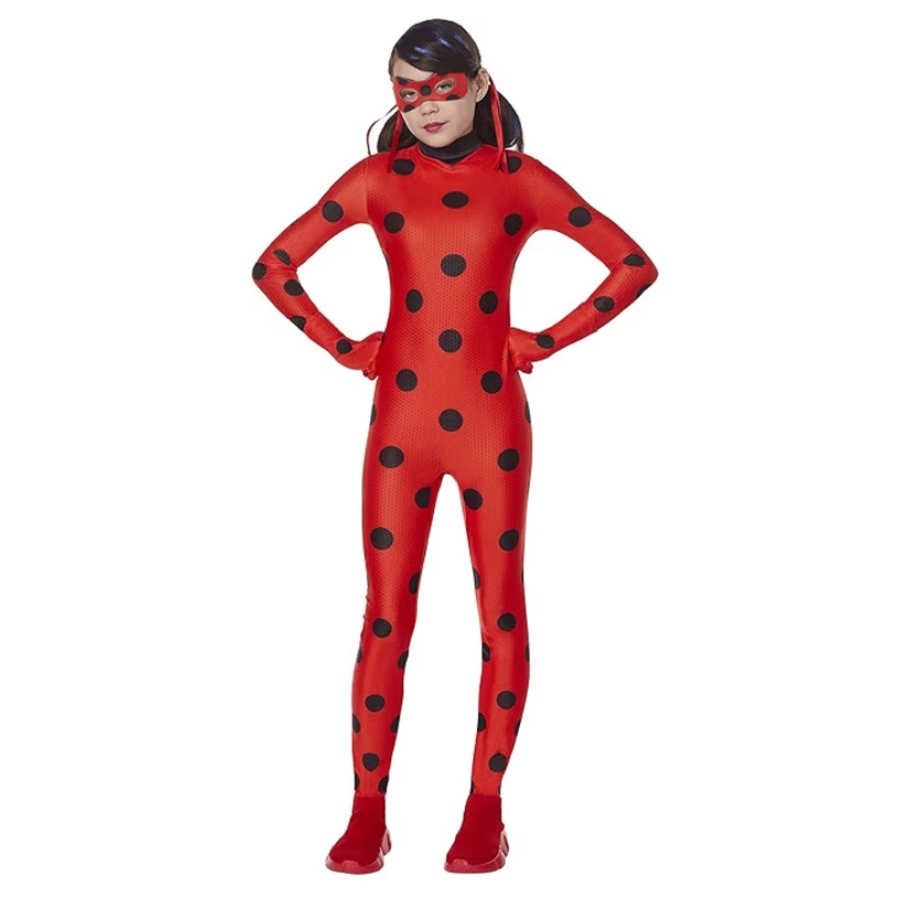Playful Red and Black Polka Dot Kids Bodysuit